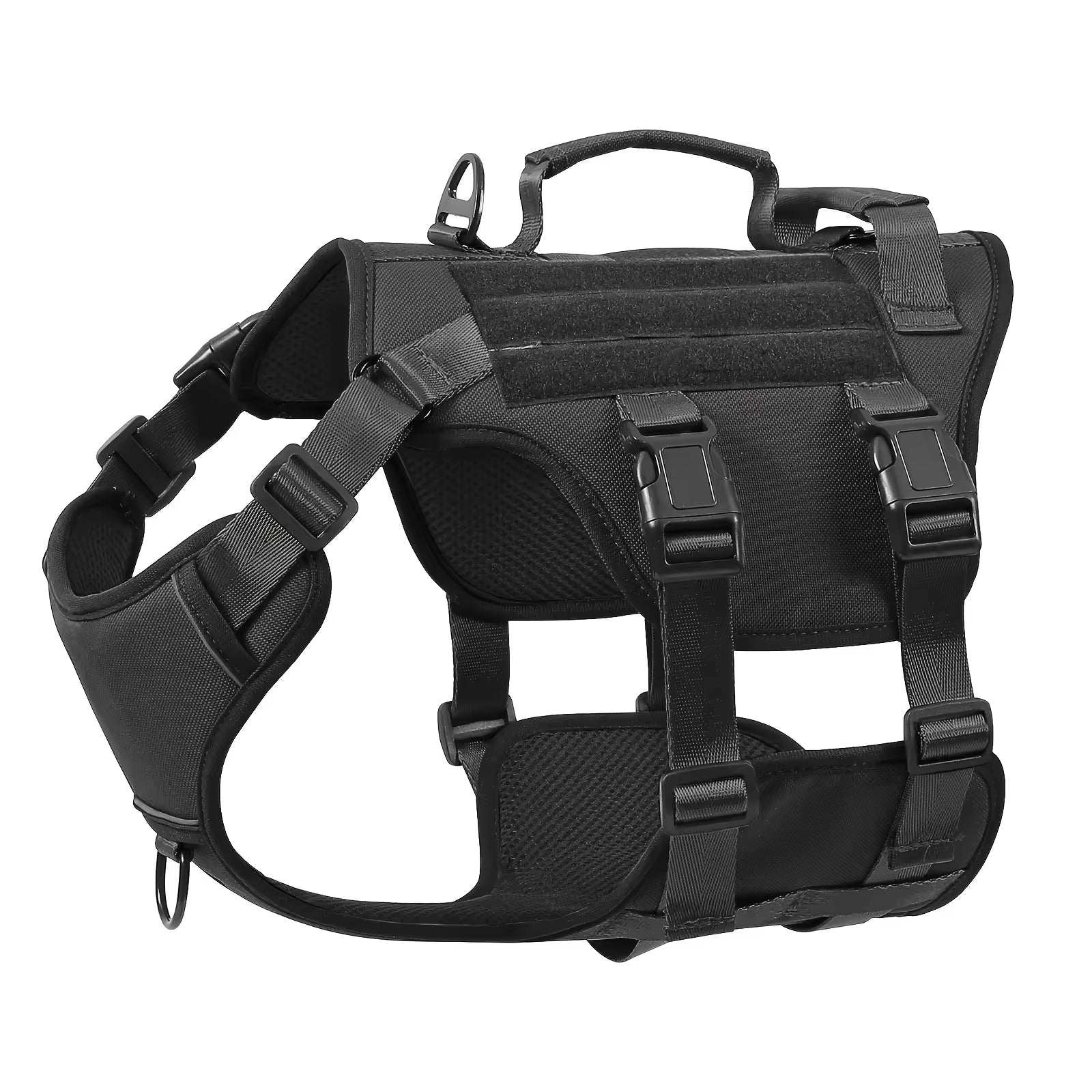 Black TrailGuard no-pull dog harness side view