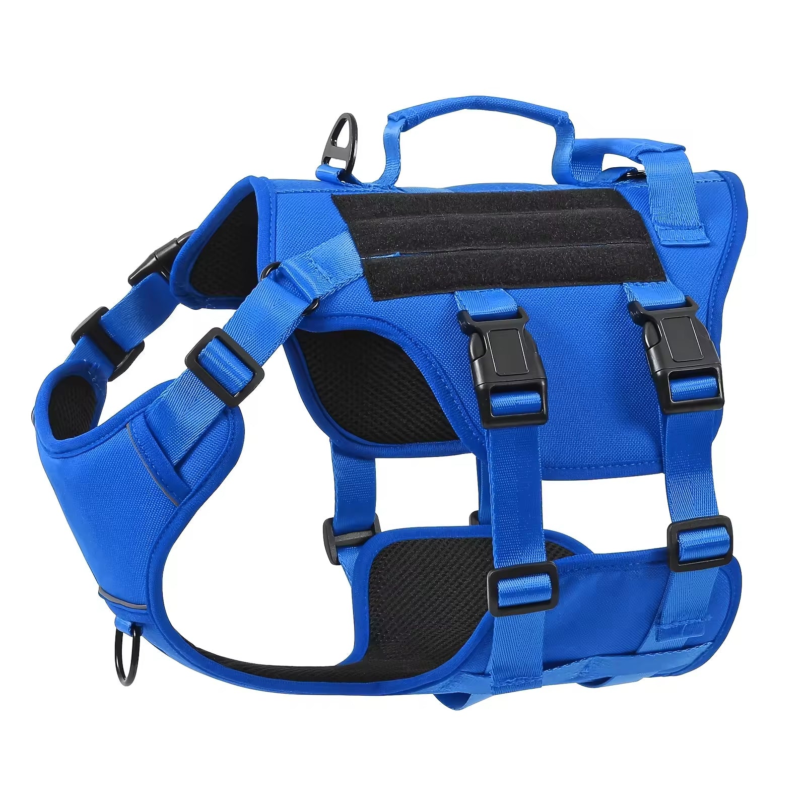 Blue TrailGuard no-pull dog harness side view