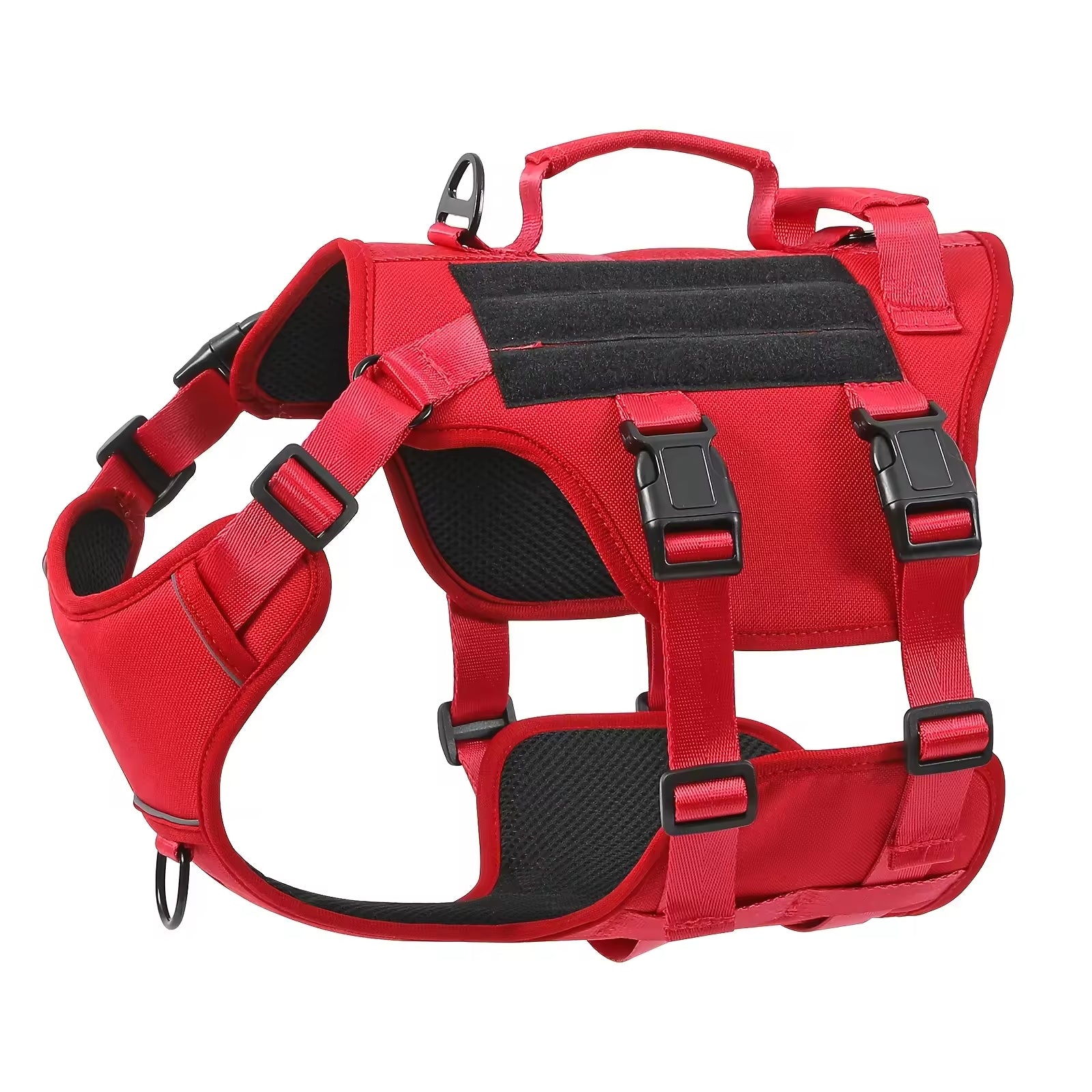 Red TrailGuard no-pull dog harness side view